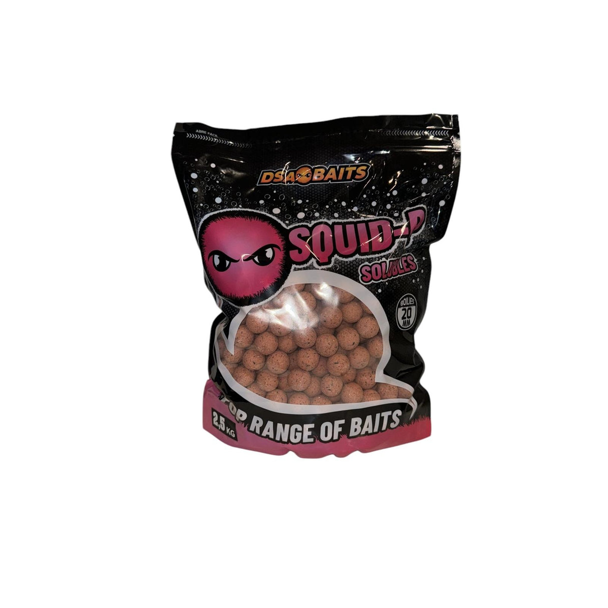 Boilies Solubles DSA Baits Top Range Squid-P 20 mm 2,5 Kg