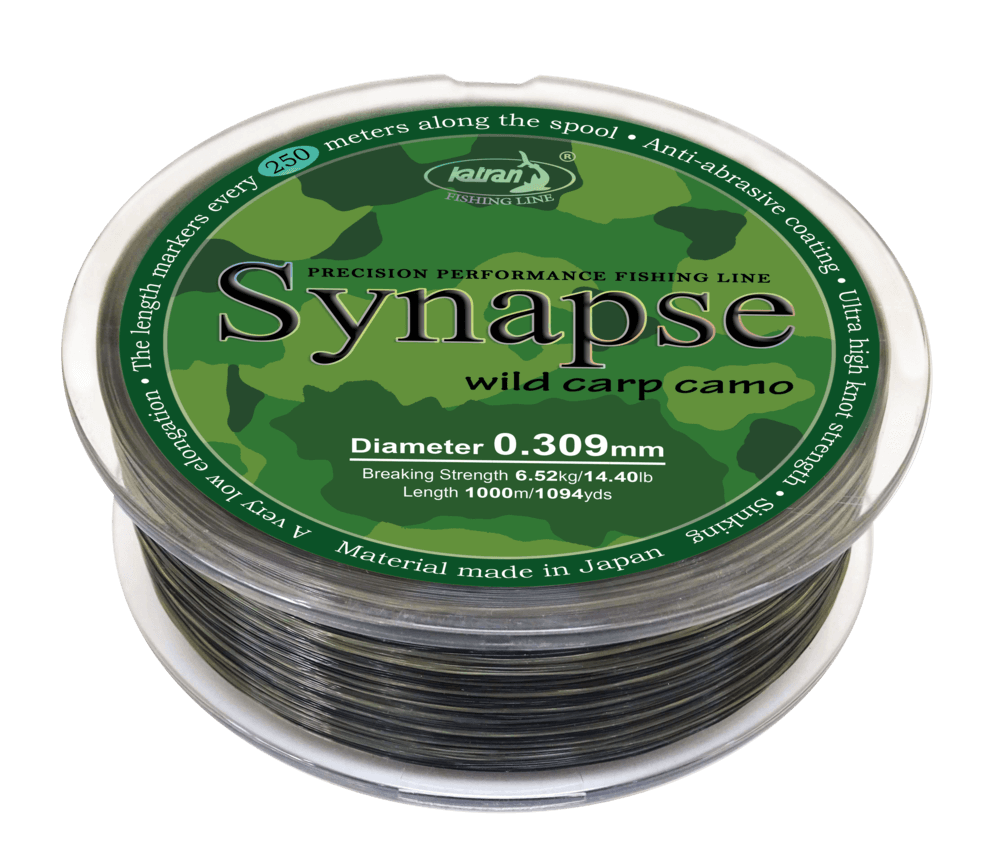 Hilo Katran Synapse Wild Carp Camo 0,30 mm 1000 m - Tienda Carpfishing