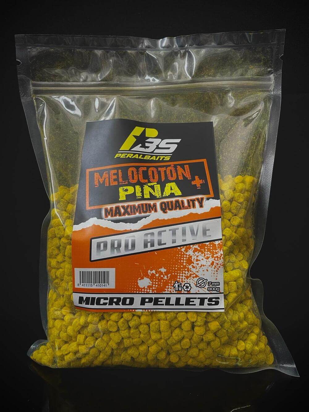 Micro Pellets Peralbaits Melocotón Piña 7 mm - Tienda Carpfishing