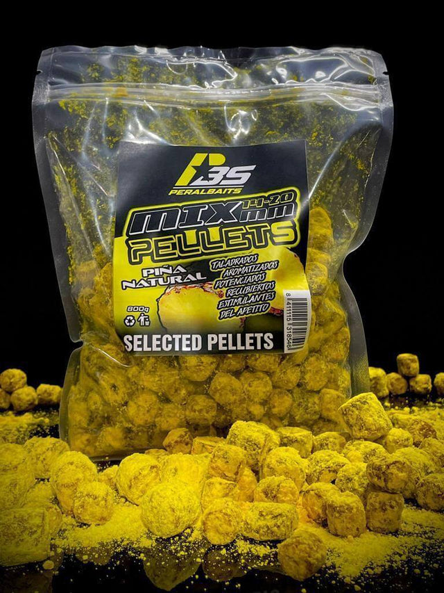 Mix Pellets Peralbaits Piña Natural 14-20 mm - Tienda Carpfishing