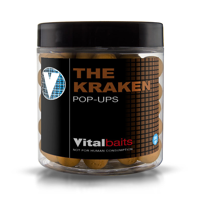 Pop ups Vitalbaits The Kraken Natural 14 mm - Tienda Carpfishing