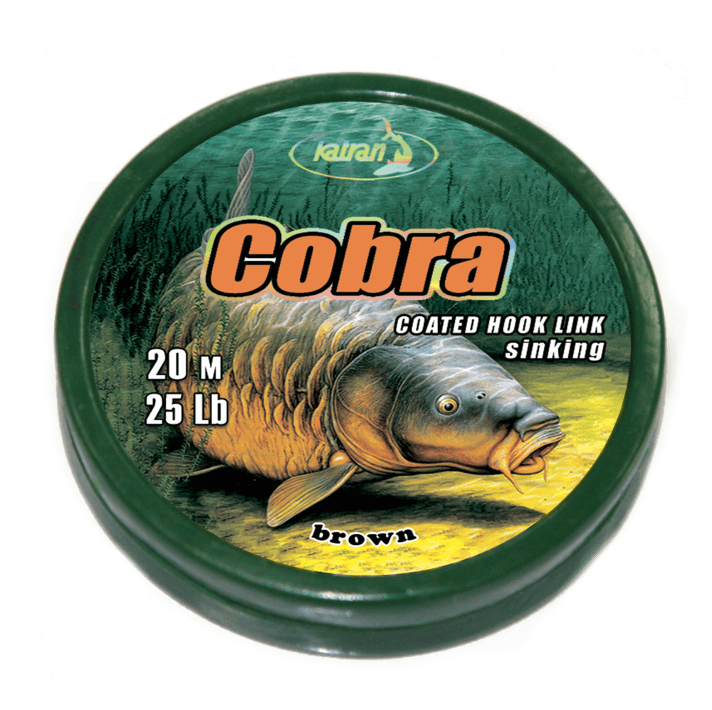 Trenzado Katran Coated Hooklink Cobra 25 lb 20 m - Tienda Carpfishing