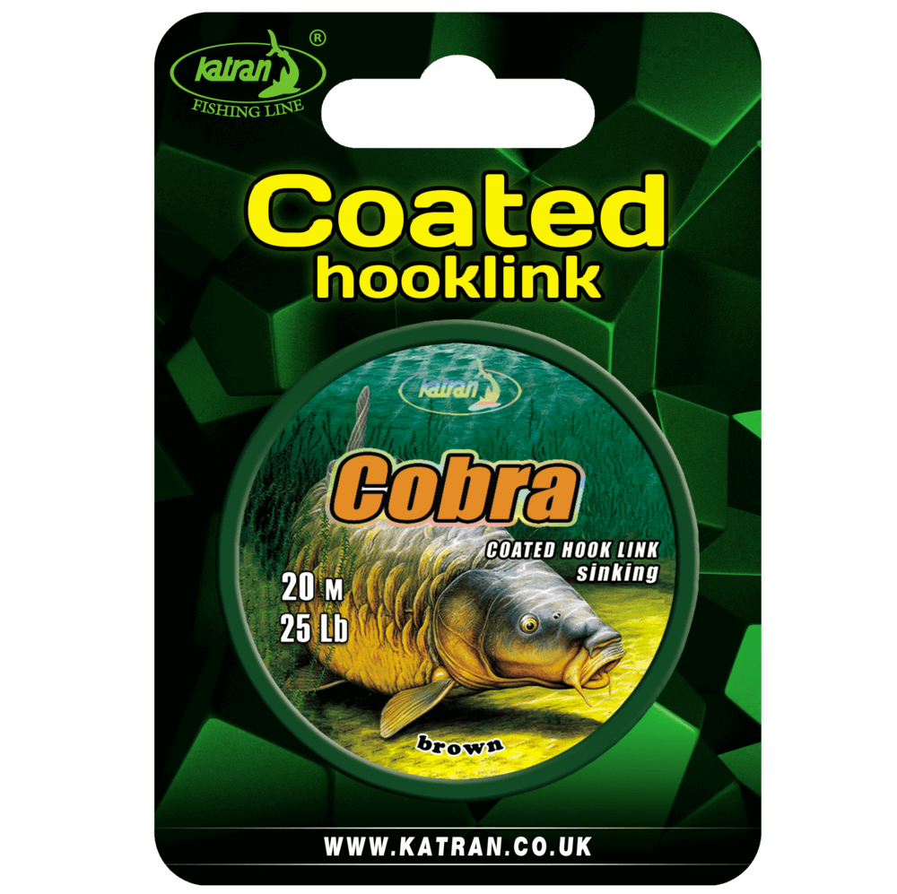 Trenzado Katran Coated Hooklink Cobra 25 lb 20 m - Tienda Carpfishing