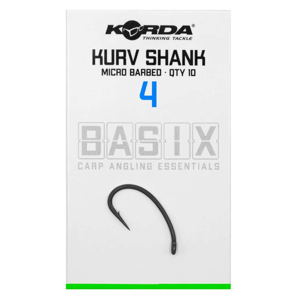 Anzuelos Korda Basix Kurv Shank - Tienda Carpfishing