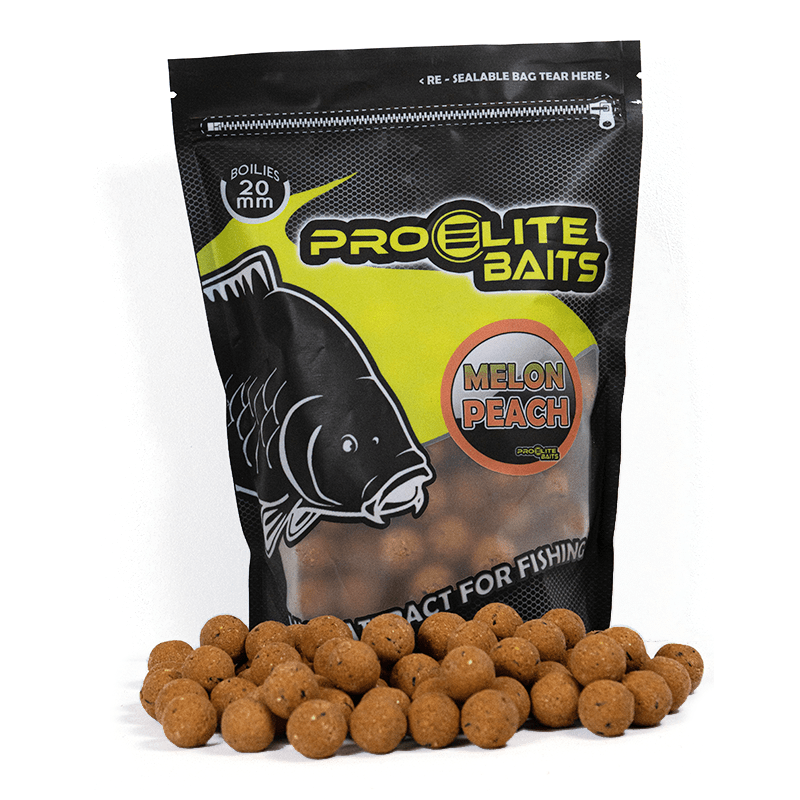Boilies Pro Elite Baits Melon & Peach 20 mm - Tienda Carpfishing