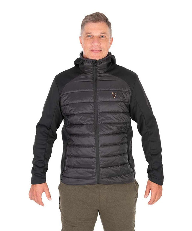 Chaqueta Fox Collection Hybrid Negro/Naranja - Tienda Carpfishing