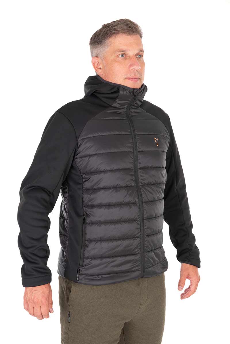 Chaqueta Fox Collection Hybrid Negro/Naranja - Tienda Carpfishing