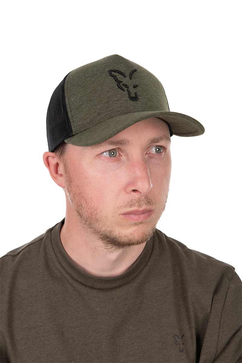 Gorra Fox Trucker Verde - Negra - Tienda Carpfishing