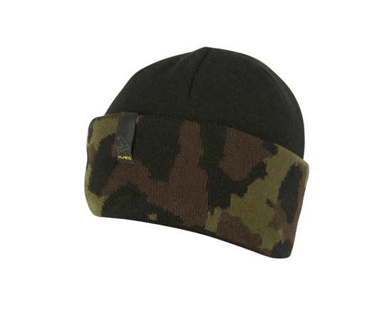 Gorro Avid Carp Negro y Camo - Tienda Carpfishing