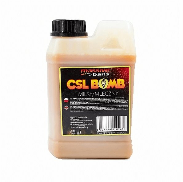 Líquido CSL Boomb Massive Baits Milky 1000 ml - Tienda Carpfishing