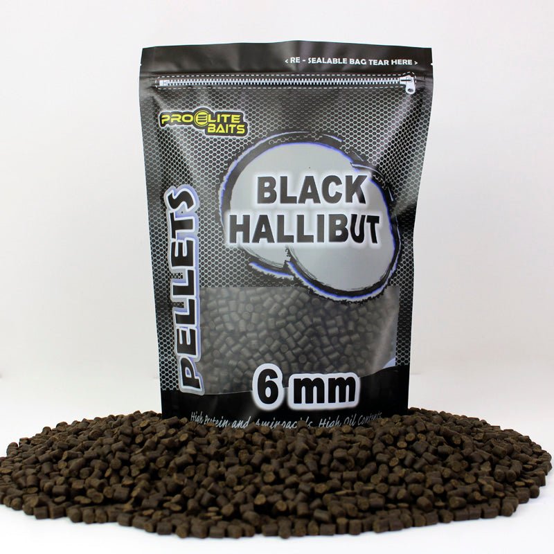 Micro Pellets Pro Elite Baits Black Halibut 6 mm - Tienda Carpfishing