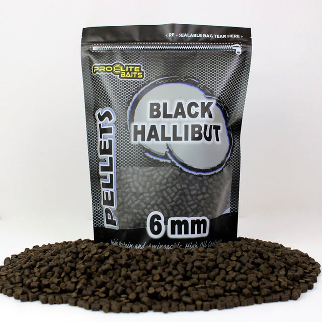 Micro Pellets Pro Elite Baits Black Halibut 6 mm - Tienda Carpfishing