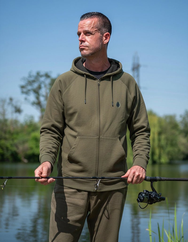 Sudadera Fox Collection Zipped Verde - Tienda Carpfishing