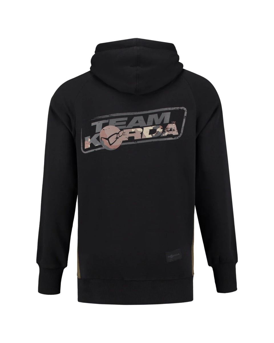 Sudadera Korda Kore TK Negro con capucha - Tienda Carpfishing