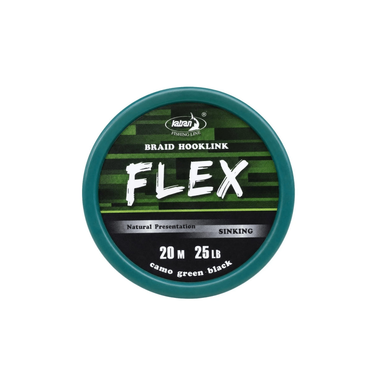 Trenzado Katran Hook Links Flex 25 lb 20 m - Tienda Carpfishing