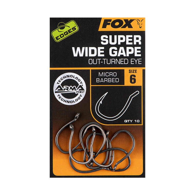 Anzuelos Fox Super Wide Gape Out Turned Eye