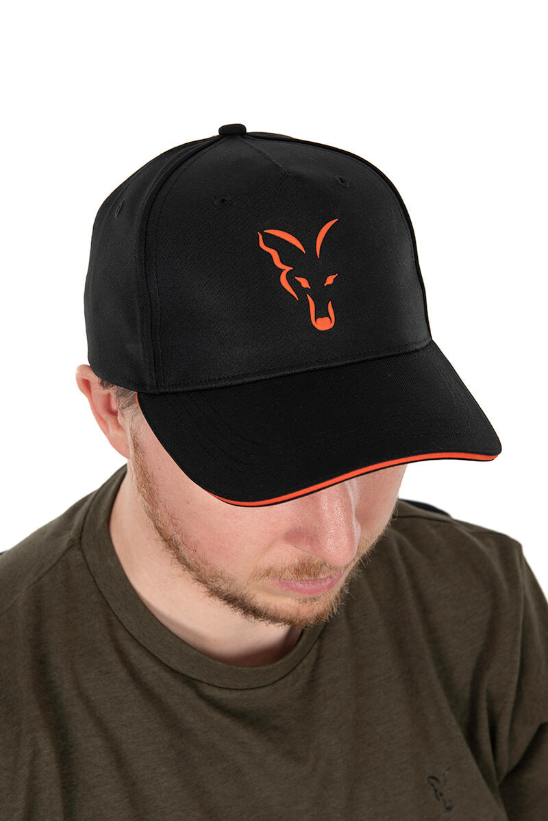 Gorra Fox Baseball Negra Naranja 2