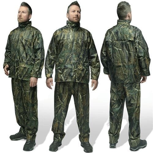 set impermeable camuflaje para lluvia
