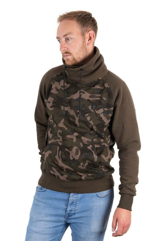 sudadera con cuello camo khaki fox 2