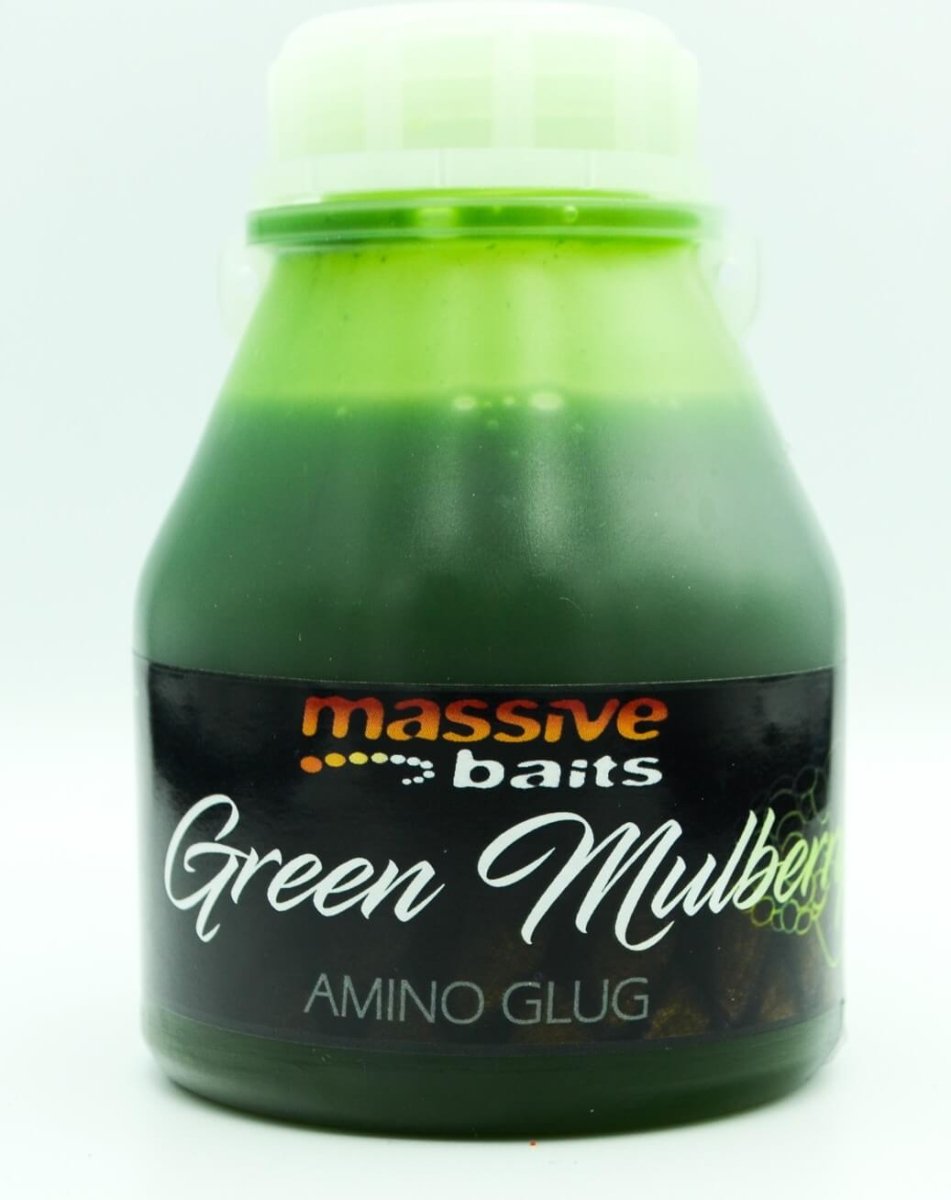 Dip Massive Baits Amino Glugs Green Mulberry 250 ml - Tienda Carpfishing