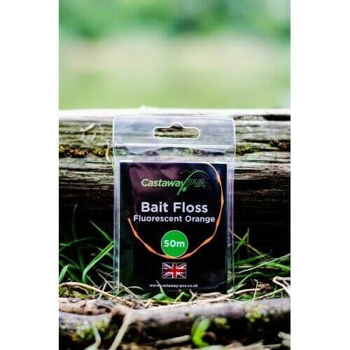 Hilo Castaway Bait Floss Fluoro Blanco 50 m - Tienda Carpfishing