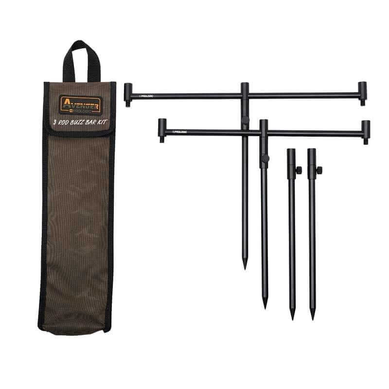 Set Buzz Bar y Picas Prologic Avenger 3 cañas - Tienda Carpfishing