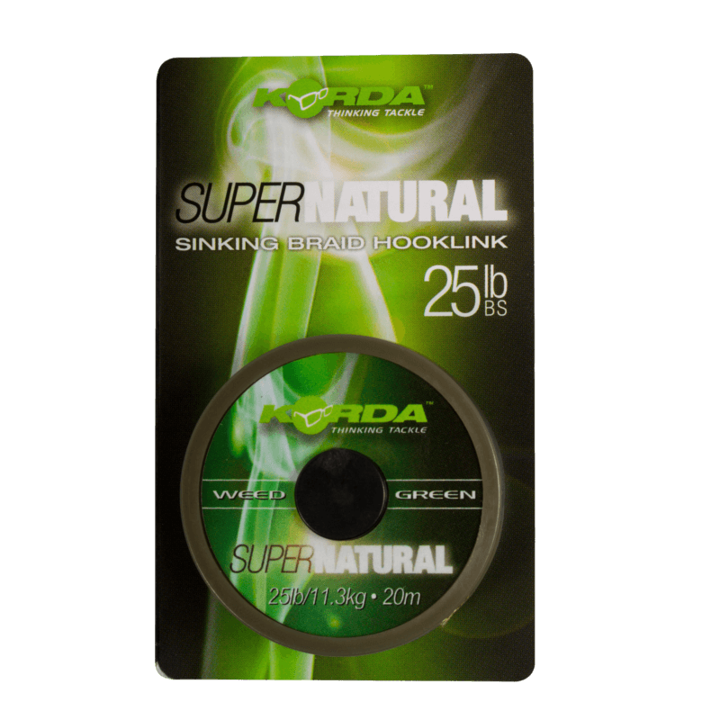 Trenzado Korda Super Natural verde 18 lb / 20 m - Tienda Carpfishing