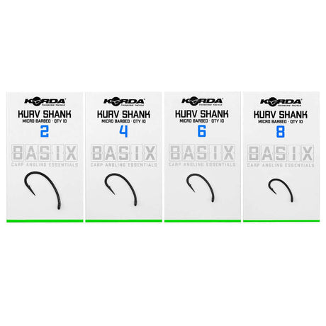 Anzuelos Korda Basix Kurv Shank - Tienda Carpfishing
