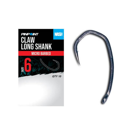 Anzuelos Nash Claw Long Shank - Tienda Carpfishing