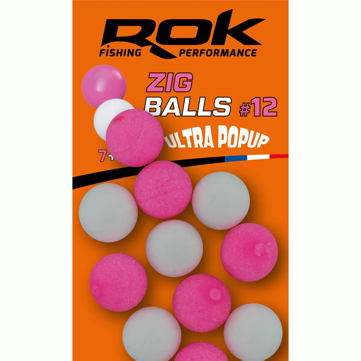 Boiler galleggiante Rok Fishing Zig Ball Rosa/Bianco 12