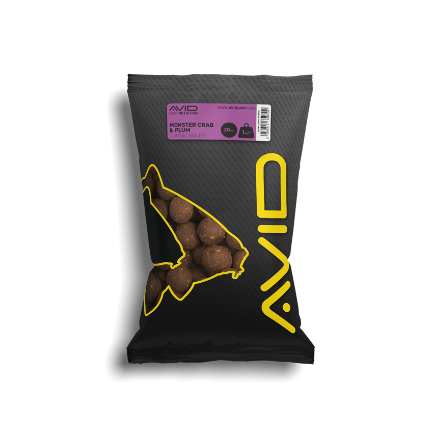 Boilies Avid Carp Classic Monster Crab Prugna 20 mm