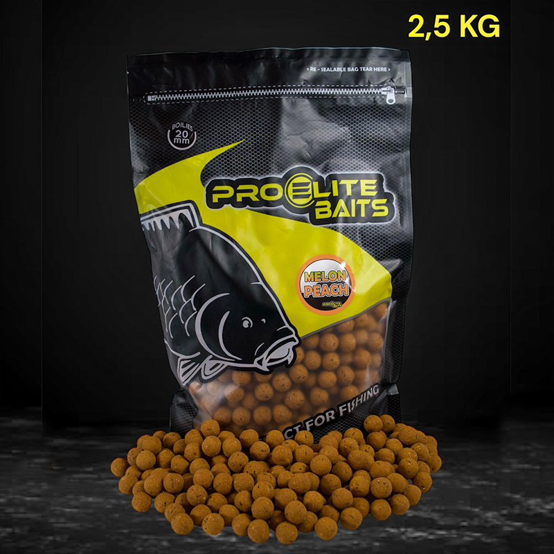 Boilies Pro Elite Baits Melone & Peach 20 mm 2,5 Kg