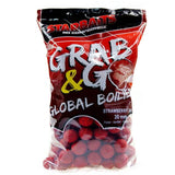 Boilies Starbaits Grab Go Global Strawberry Inceppamento 20 mm