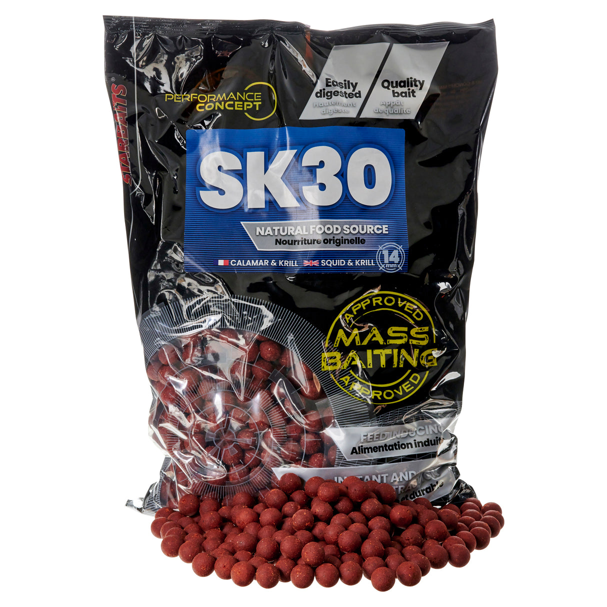 Boilies Starbaits Esche di massa SK30 - 14 mm 3 kg