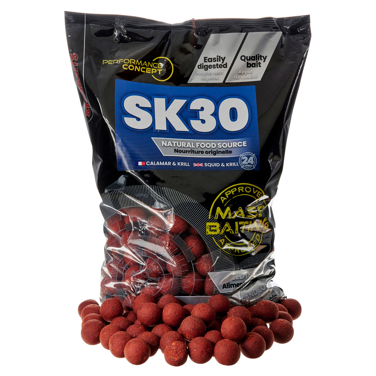 Boilies Starbaits Esche di massa SK30 - 24 mm 3 kg