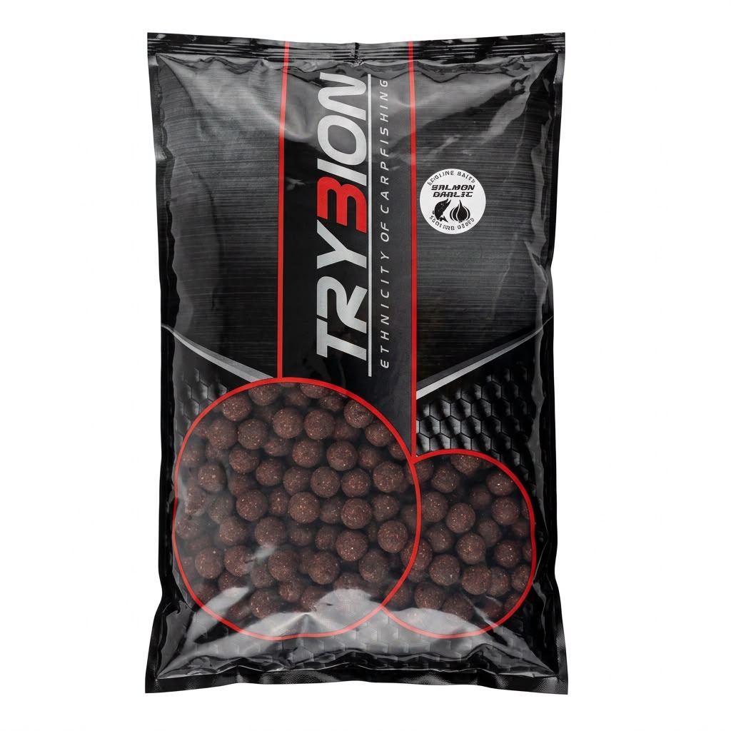 Borsa  Trybion Boilies Salmone Garlic 4Kg - 18mm
