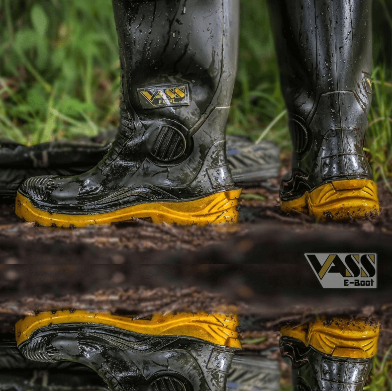 Gumboot Vass E chaki giallo