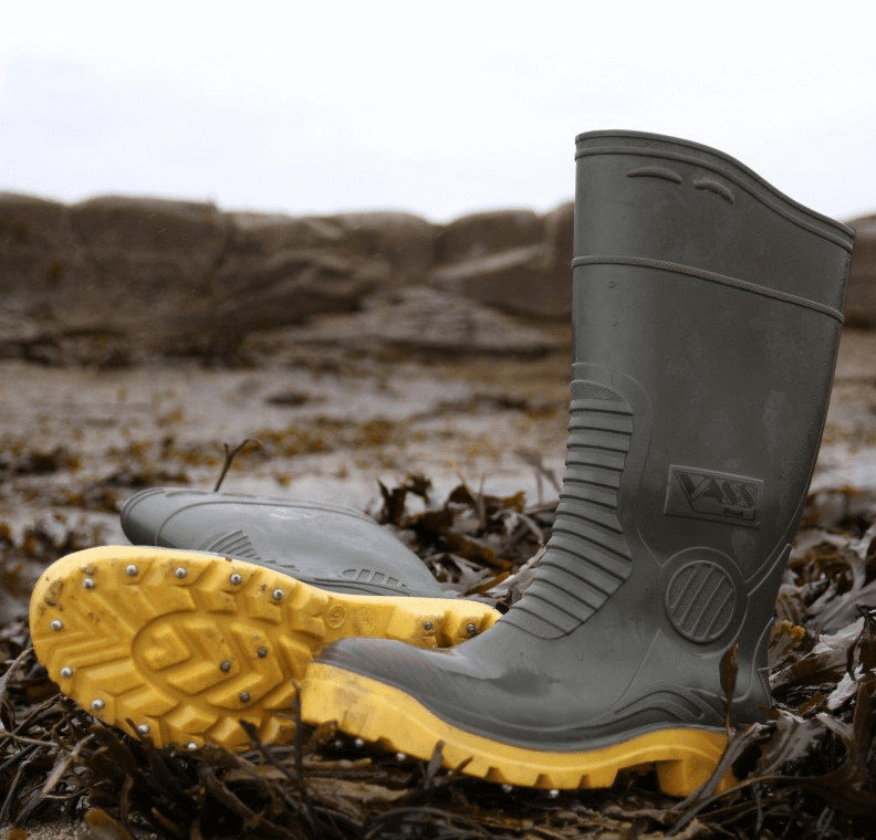Gumboot Vass E chaki giallo