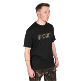 Maglietta Fox Logo T Nero/Camoscio