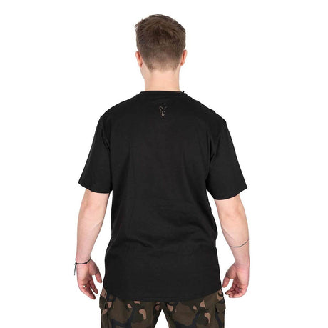 Maglietta Fox Logo T Nero/Camoscio