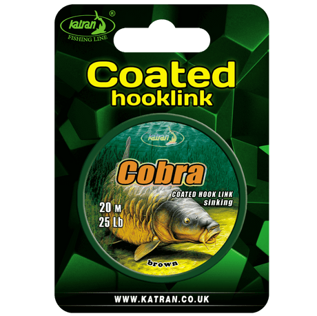 Trenzado Katran Coated Hooklink Cobra 25 lb 20 m