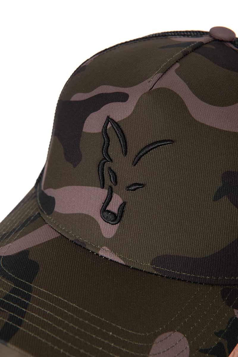Gorra Fox Trucker Nero-camoscio