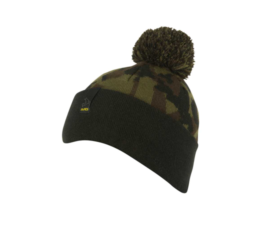 Cappello Avid Carp Camo e nero con palla