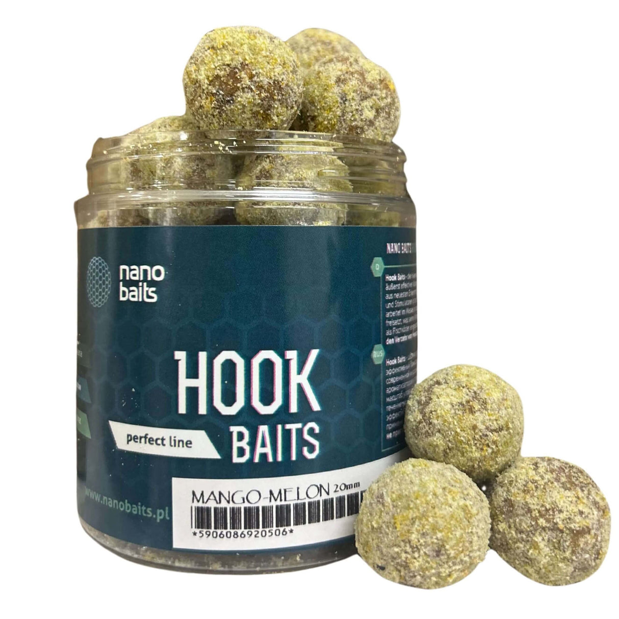 Hard Hook Baits Nano Baits Manico a melone 18 mm