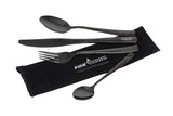 Set di posate Fox {{90bb6f488e1942feececc6697a92b6}} acciaio inox nero