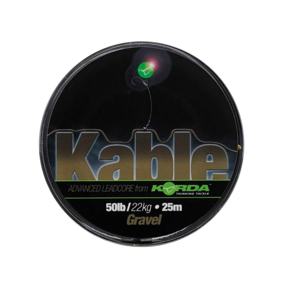 Leadcore Korda Ghiaia a trama stretta Kable 50 lb / 7 m