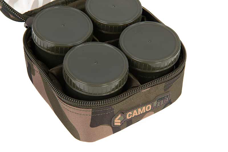 Macuto di 6 vasi per esche Fox Camolite