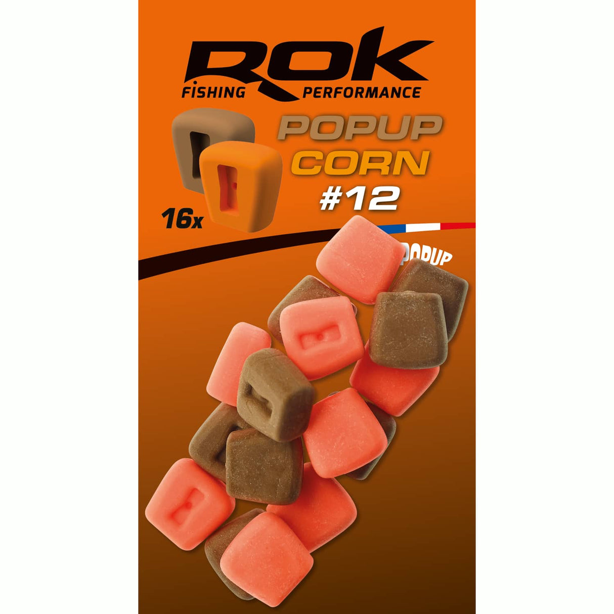 Mais Pop up Rok Fishing Arancione/marrone 12