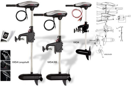 Motore elettrico Rhino Motore elettrico fuoribordo ad albero lungo VX 54