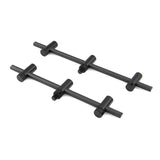 Confezione 2 Buzz bars regolabile Fox Black Label Carbonio 3 canne 22 - 25 cm
